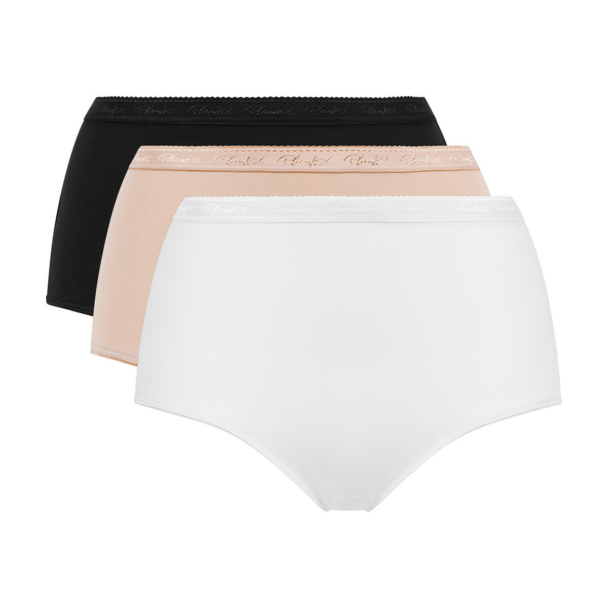 PLAYTEX<br>Conjunto de 3 calcinhas maxi em algodão orgânico