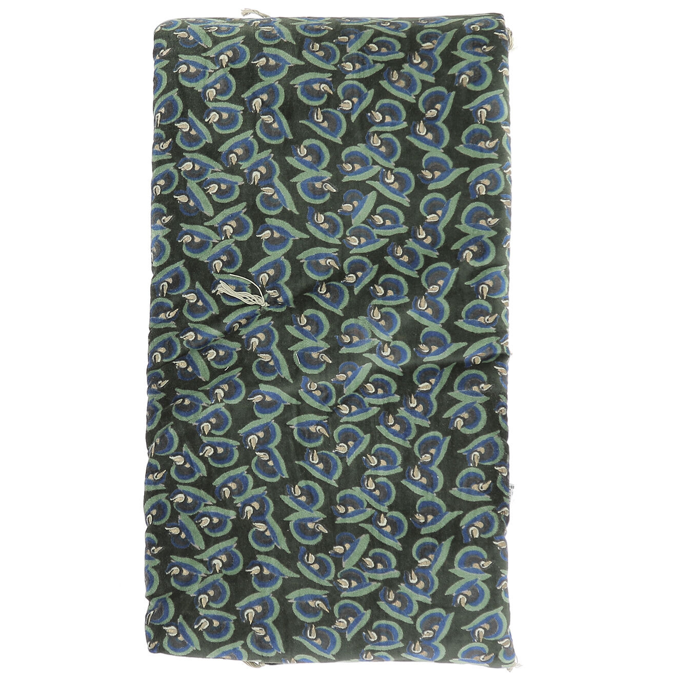 En Fil d'Indienne Bout de lit Art Déco olive - 90x200 cm