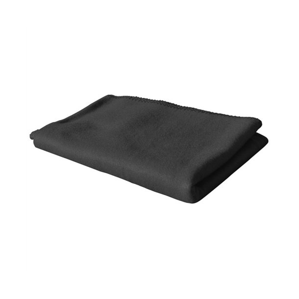 855 - Polar fleece tæppe 130 cm x 160 cm.sort