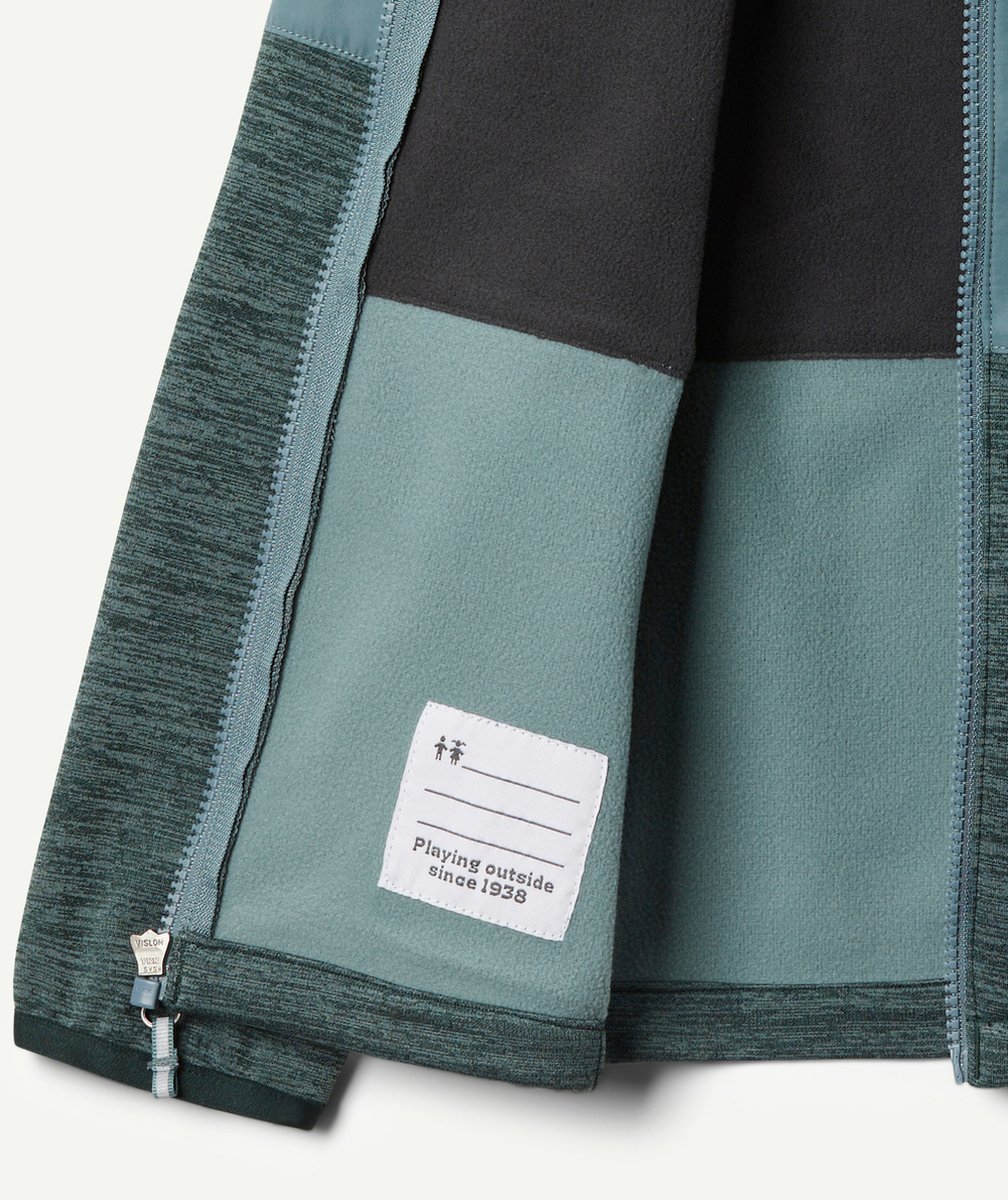 COLUMBIAVESTE GARÇON OUT-SHIELD DRY POLAIRE VERTE AVEC ZIP