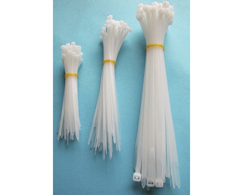 Kabelbinderset 100x2,5 140x2,5 200x2,5 mm nylon transparant 150 stuks