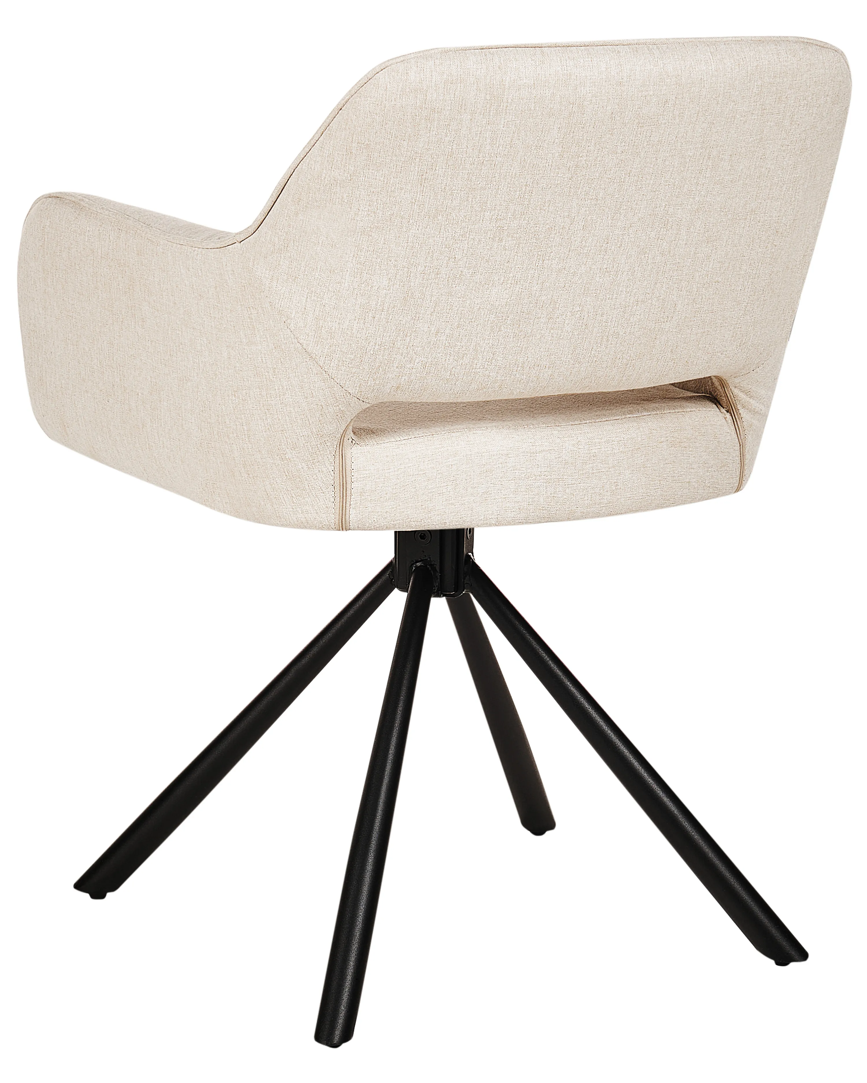 Set van 2 eetkamerstoelen draaibaar LOURES Lichtbeige
