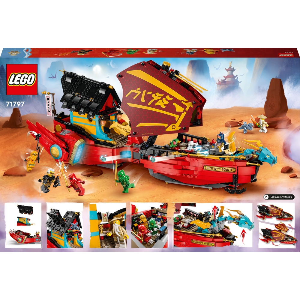 LEGO NINJAGO 71797 Destiny's Bounty – Wettlauf gegen die Zeit – Bauset
