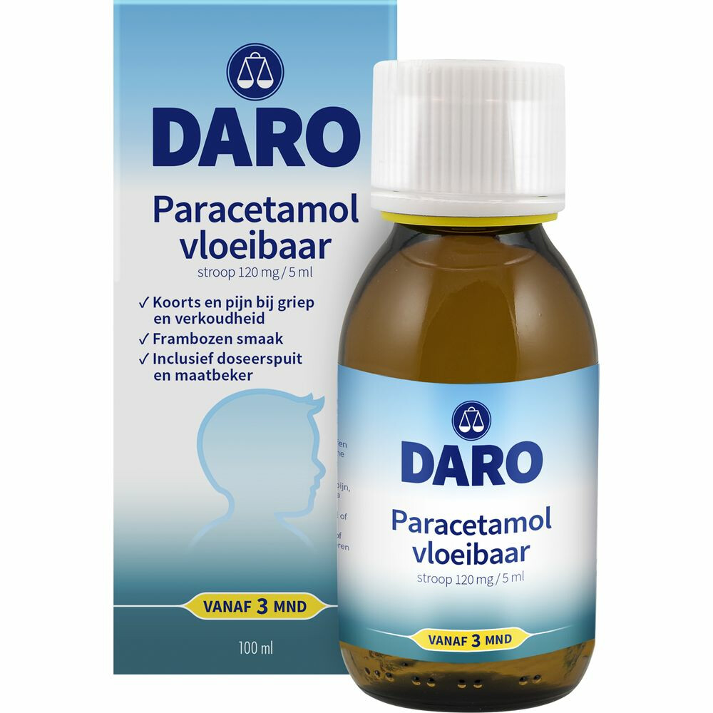 Daro Paracetamol Vloeibaar Kind100 ml