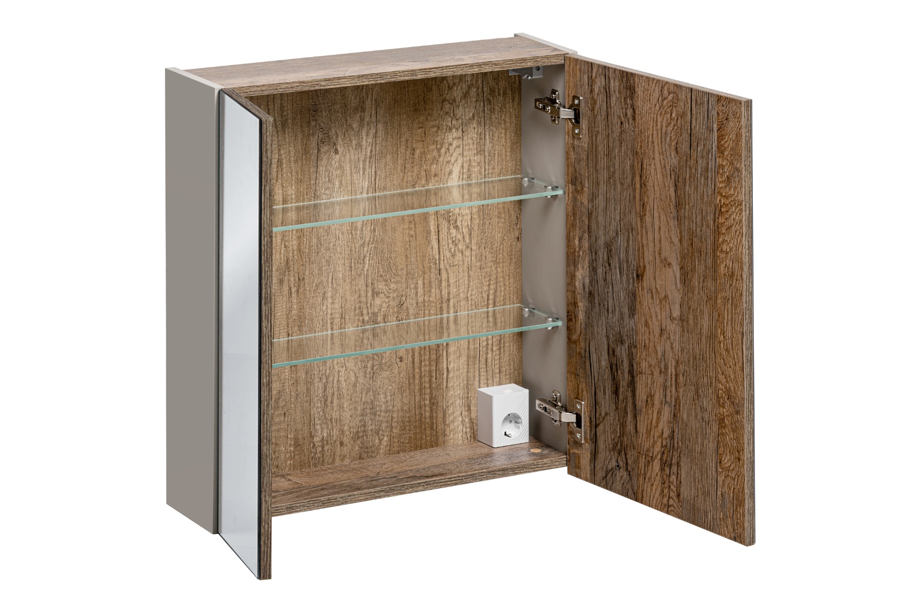 Comad Santa Fe FSC spiegelkast 60cm taupe eiken