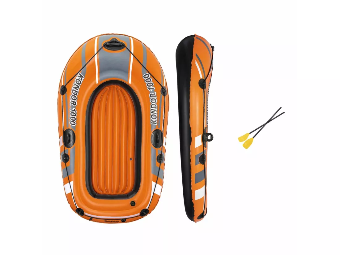 Bateau Gonflable Bestway Hydro-Force Kondor 1000 155x93x30 cm 1 Personne Pagaies