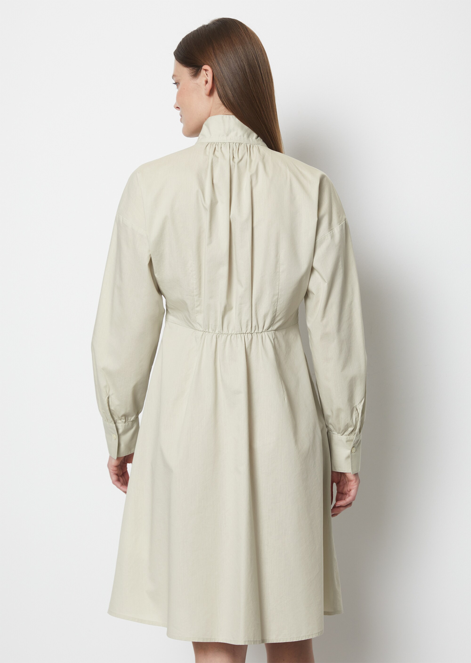 Knielanges Kleid A-Shape aus Organic-Cotton-Lyocell-Mix