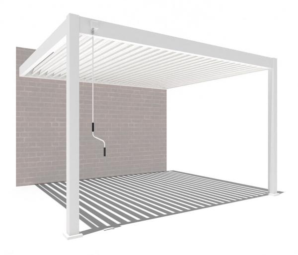 Weide Deluxe Wandpergola 3,6x4 Voll-Alu, ca.