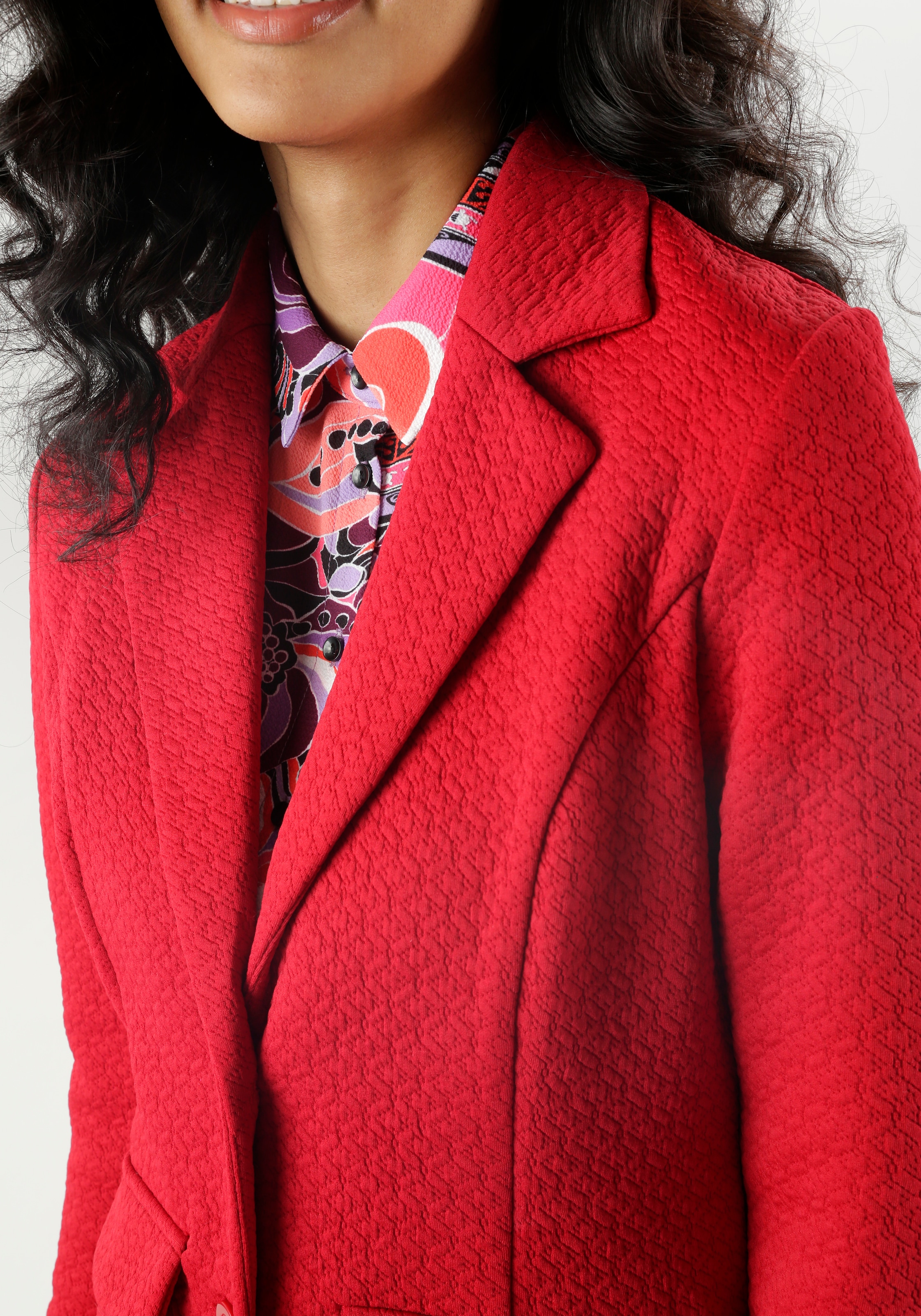 Aniston SELECTED Jerseyblazer , mit strukturiertem Muster