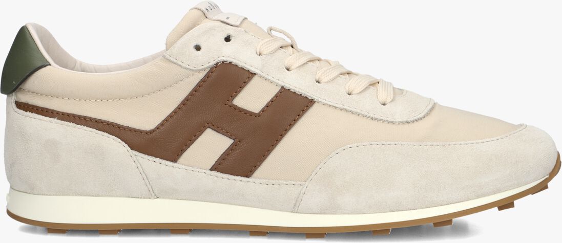 beige hogan lage sneakers h699 allacciato h