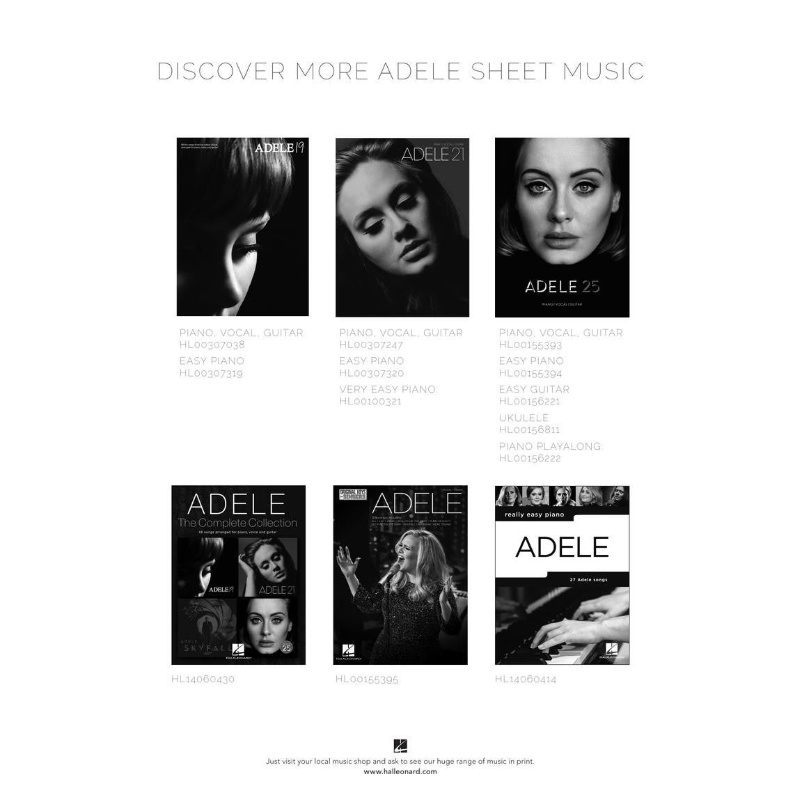 Hal Leonard Adele 30 voor piano, zang en gitaar