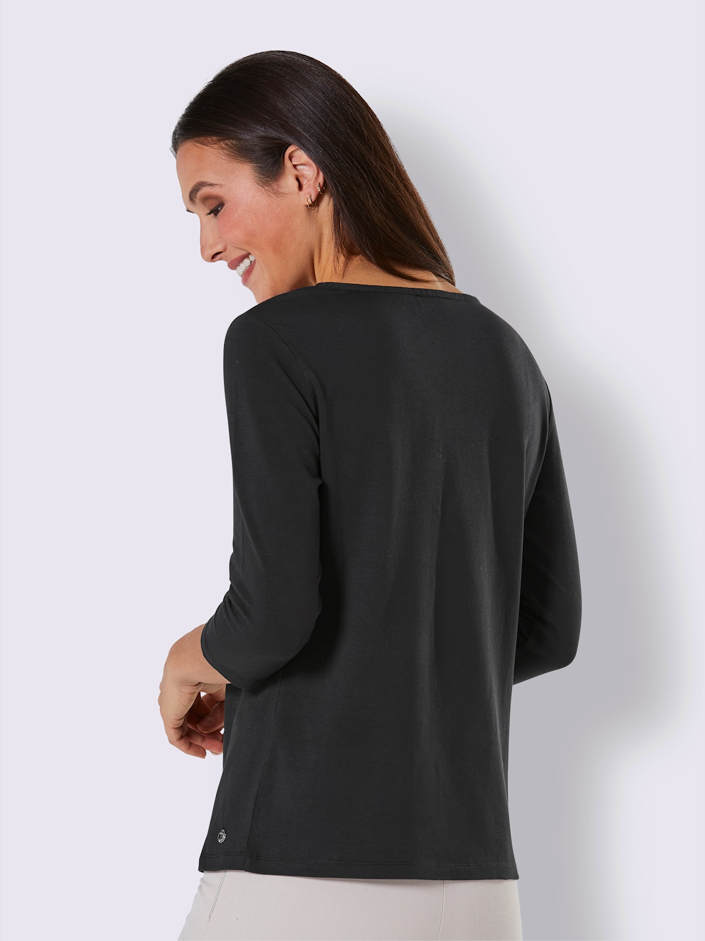 T-shirt en modal et coton mélange de modal doux