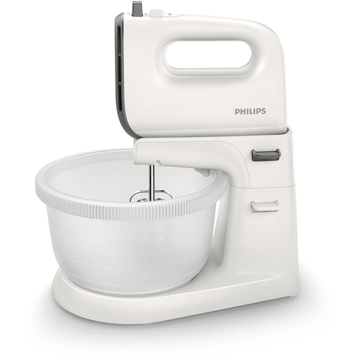 HR3745/00 Håndmixer med skål, Grå/hvit