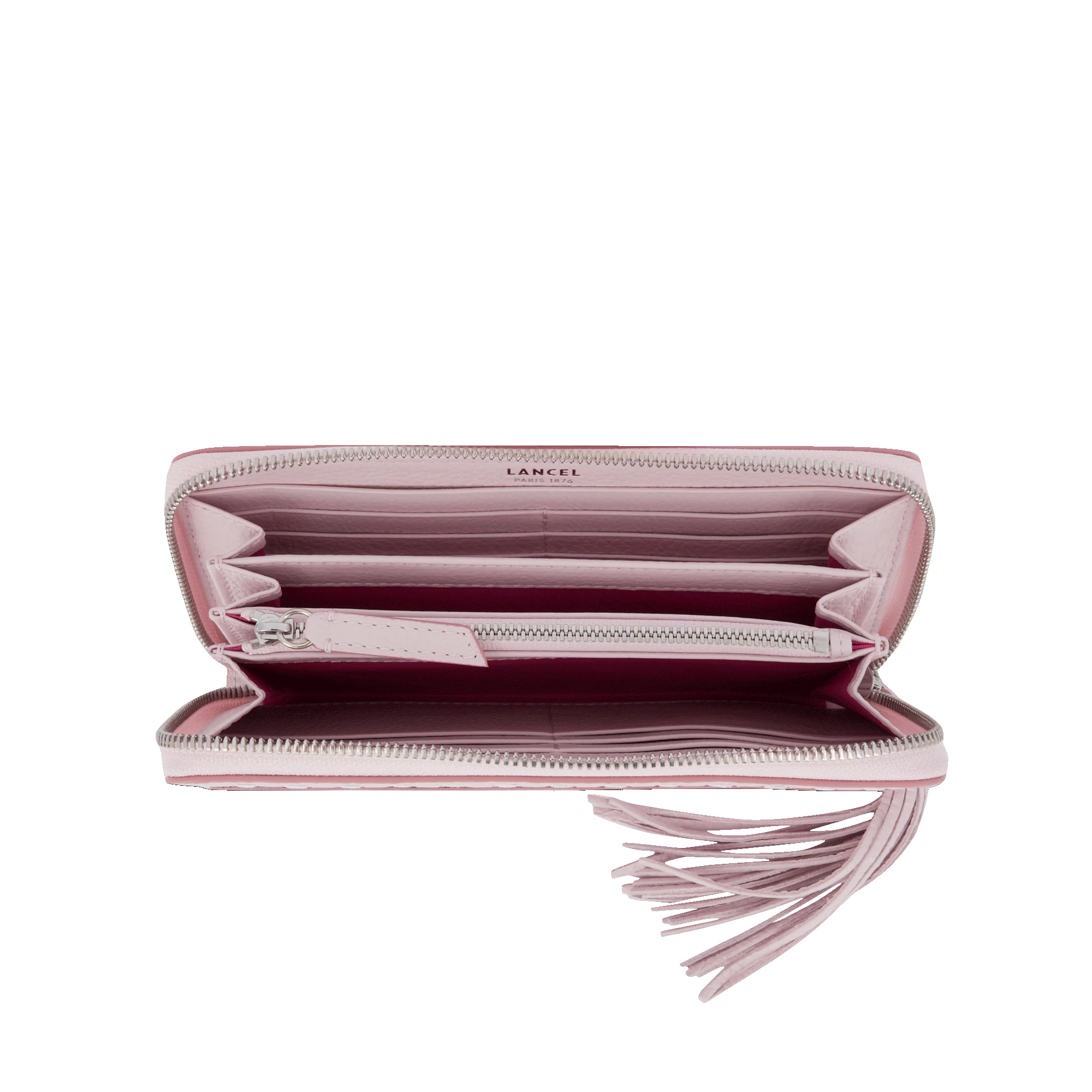 Portefeuille long zippé Premier Flirt de Lancel-Rose dragee