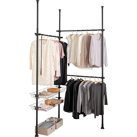 Wenko Herkules duo garderobestativ - sort