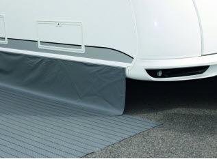 Bodenschürze Standard hellgrau 75 x 300cm