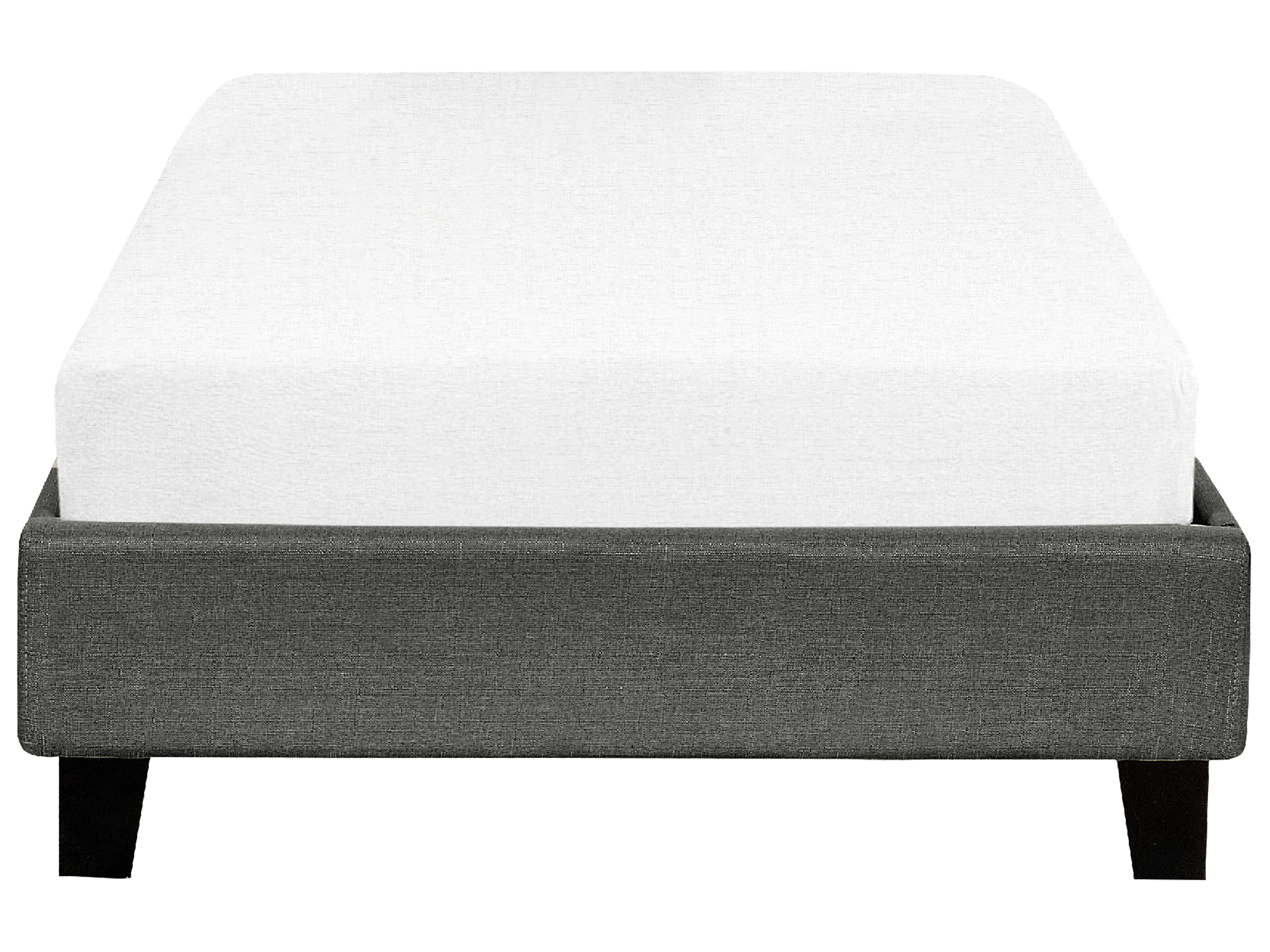 Bed zonder hoofdbord Stof ROANNE 90 x 200 cm Grijs