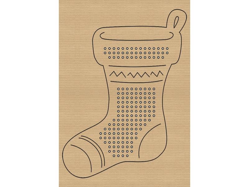 URSUS Bastelset Kreuzstich-Motive Weihnachten 12 Stück Strickset für weihnachtliche Kreuzstich Motive