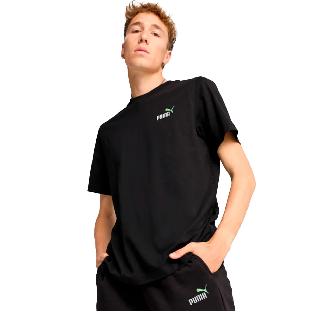 T-Shirt Puma Ess 2 Color Small No. 1 Logo Tee