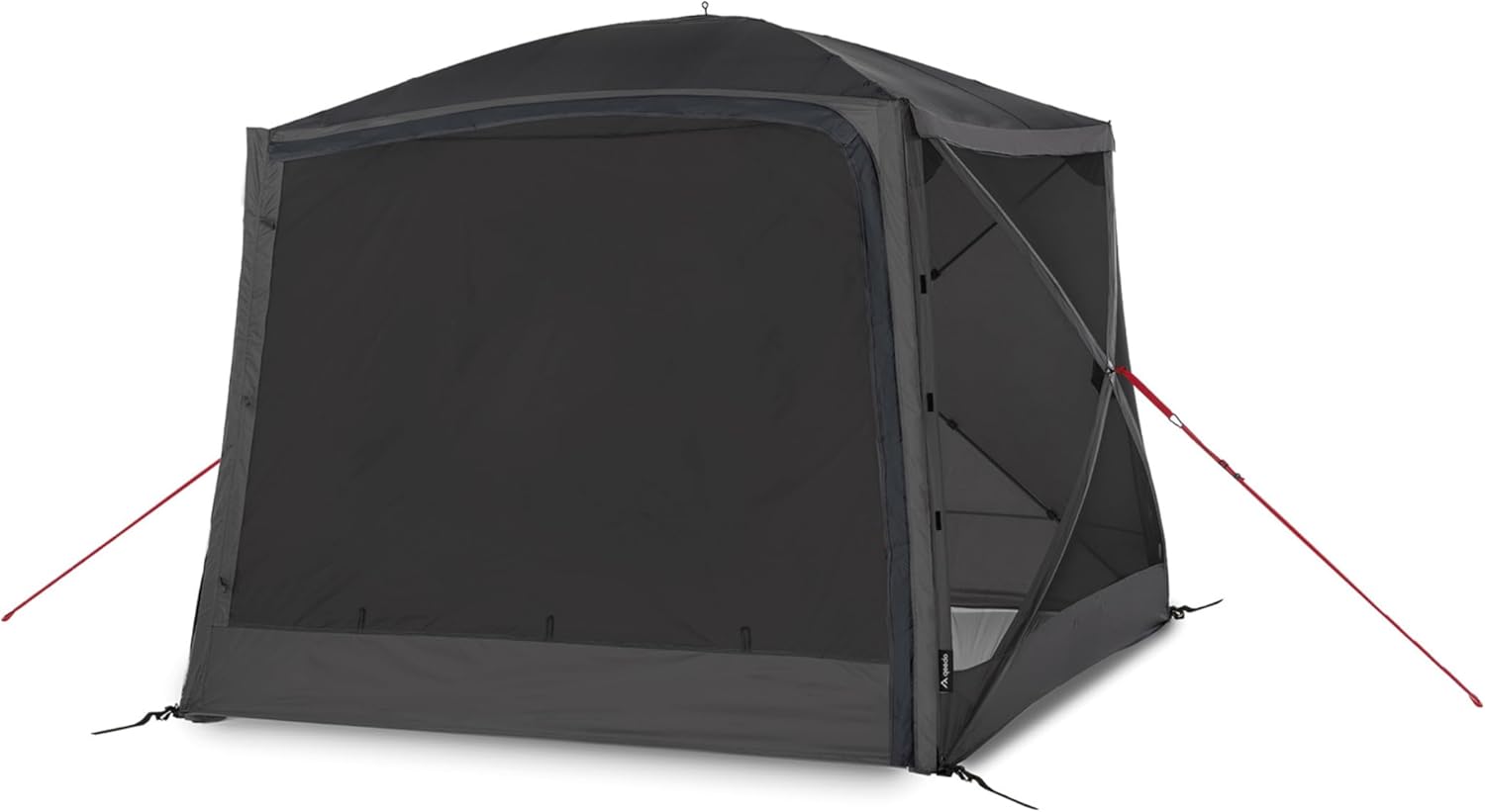 qeedo faltbares Schnell-Aufbau Pavillon mit UV-Schutz, wasserabweisend (2,4 x 2,1 m) inkl. Sturmleinen & Stahl-Heringe, Camping Vorzelt Event Shelter - Quick Hub Square