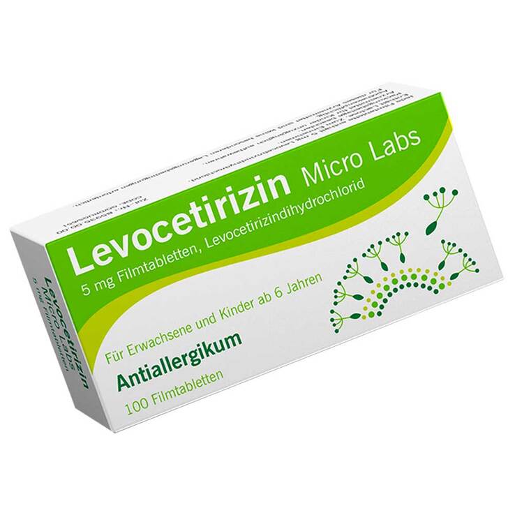 Levocetirizin Micro Labs 5 mg Filmtabletten, 100 St