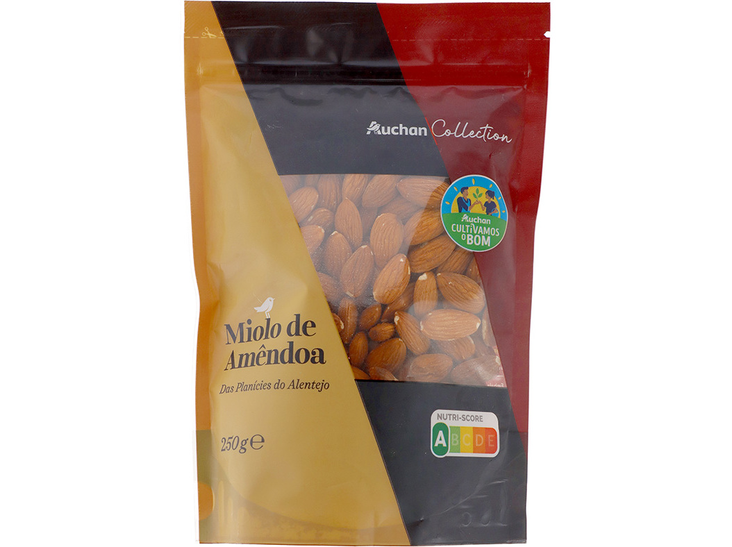MIOLO DE AMÊNDOA DO ALENTEJO AUCHAN COLLECTION CULTIVAMOS O BOM 250G