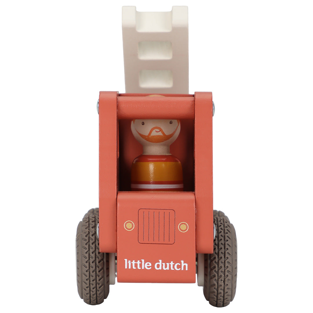 little dutch brandweerauto met brandweerman