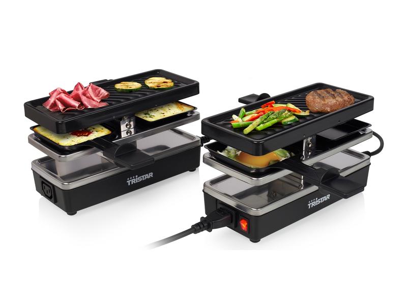 Tristar Erweiterbarer Racletteofen RA-2742 4 Personen Anschlussfähiges Raclette-Set