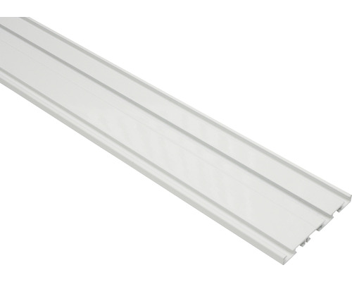 Witte aluminium gordijnrail, 3-rails, 150 cm