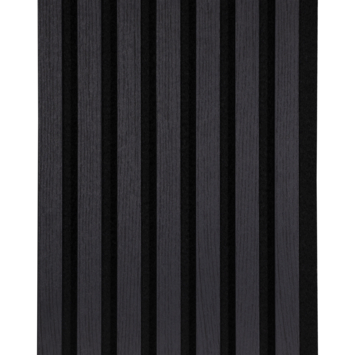 Kleurstaal lattenwand Decowall Acoustic lava eiken 18x30 cm