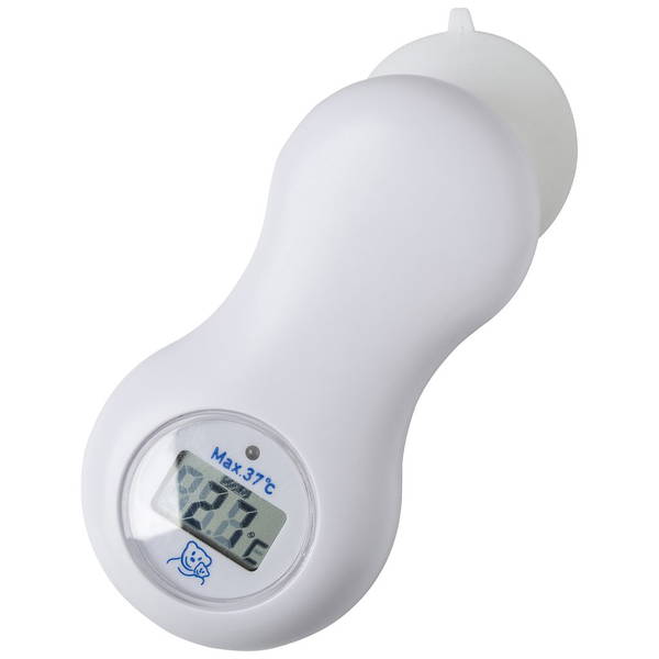 rothorotho   Digitales Badethermometer mit Saugnapf keramik weiss