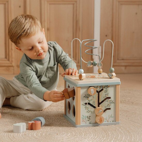 Forest Friends Cube d'activités en bois   de               Little Dutch