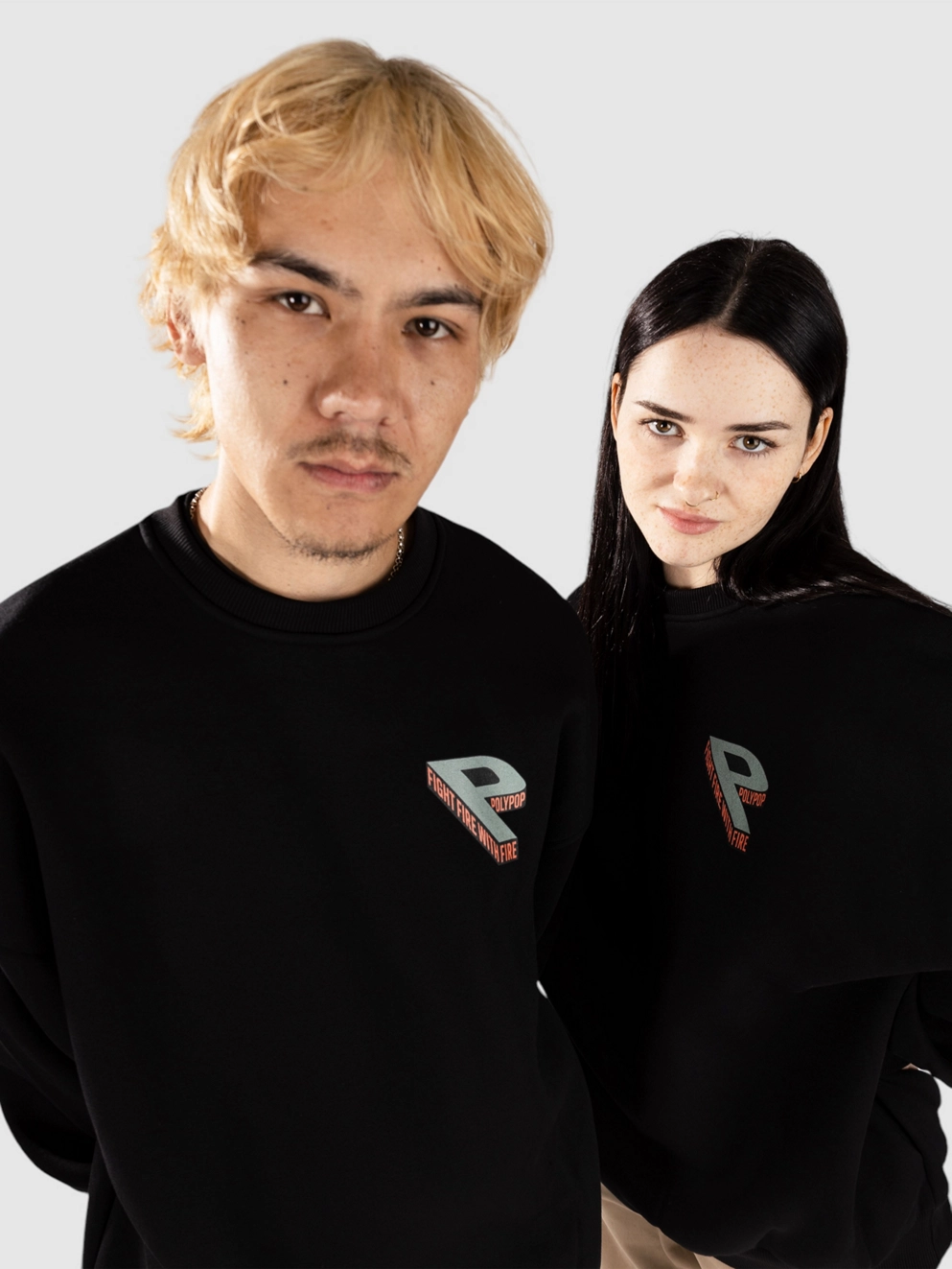 Polypop Big P Sweater black