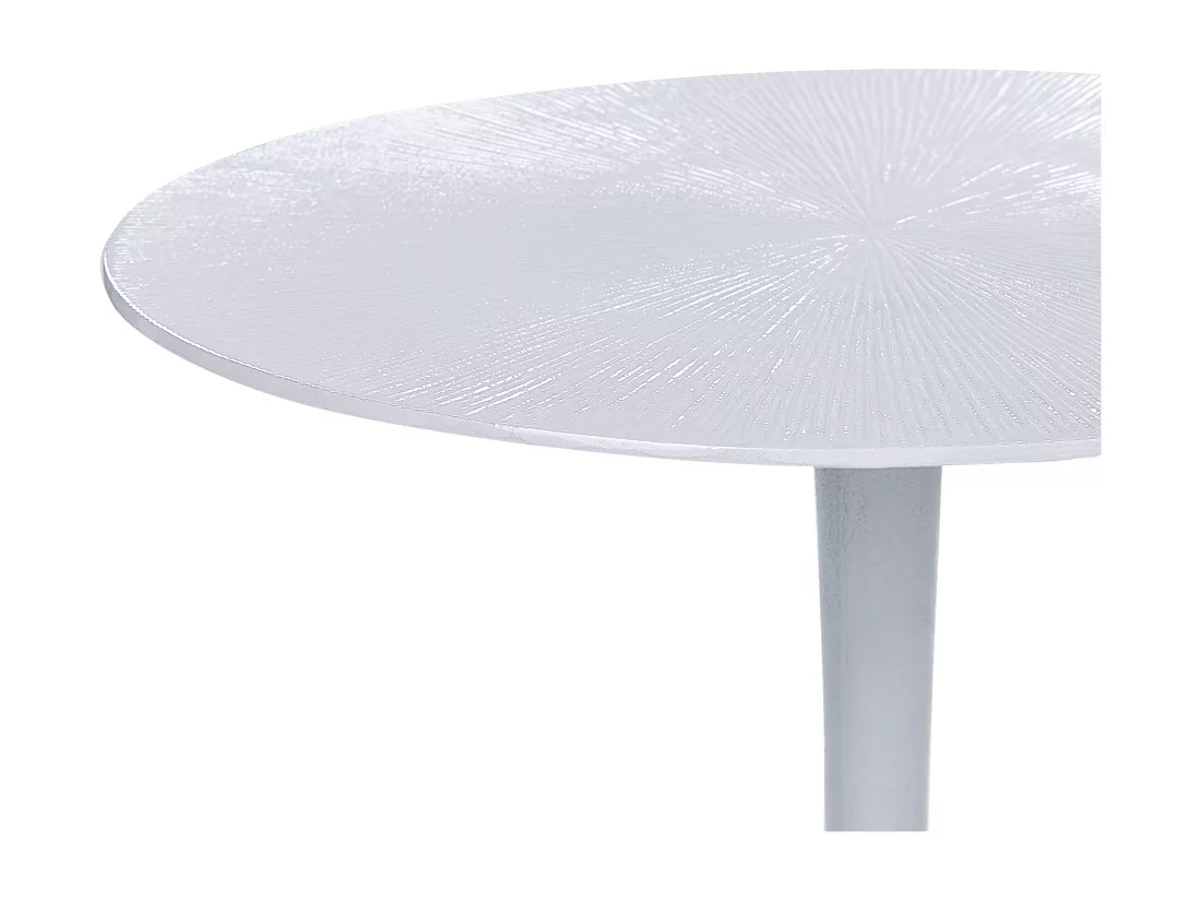 Table d'appoint en aluminium blanc EUCLA