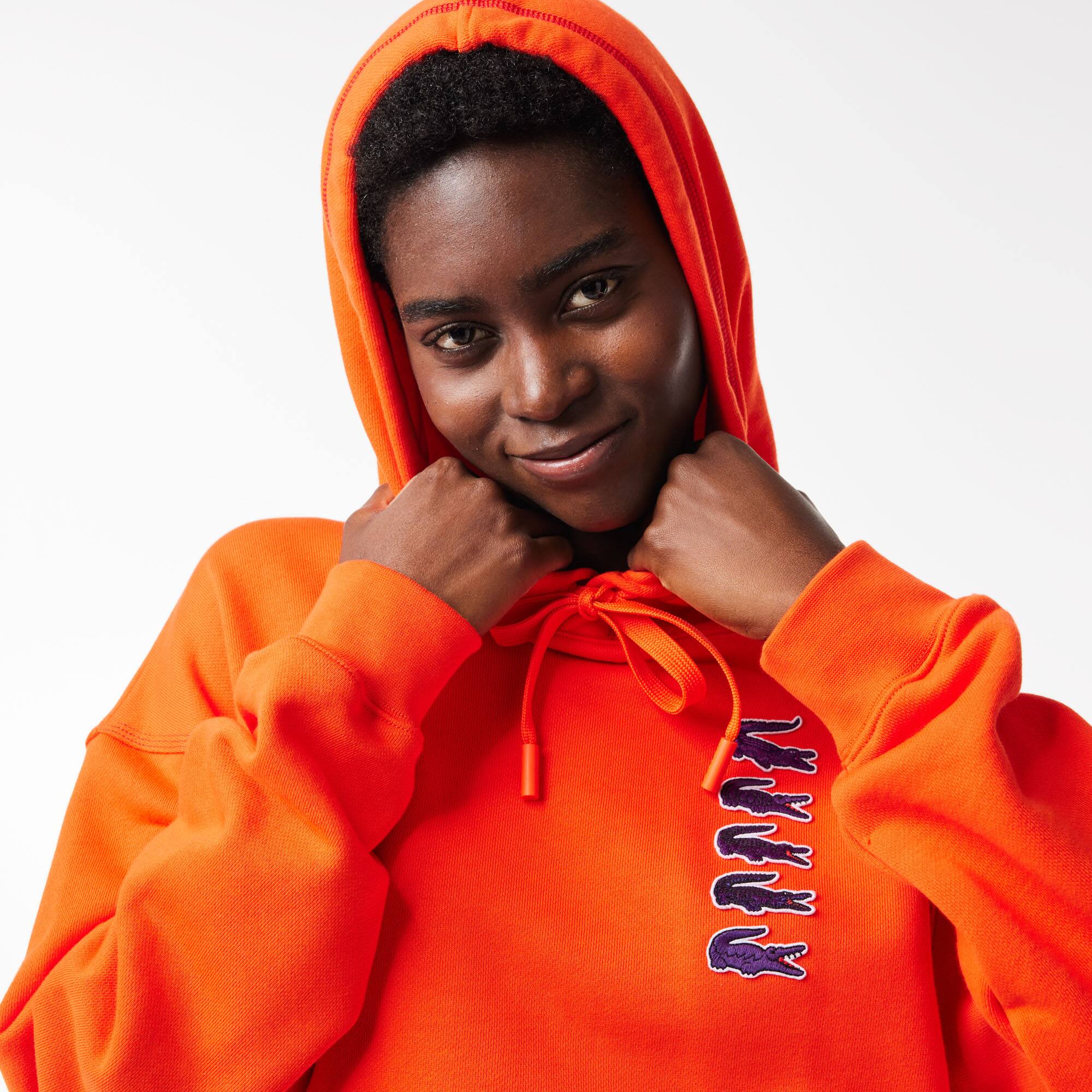 Kultiger Croc-Hoodie Sweatshirts - Orange - Lacoste - Damen