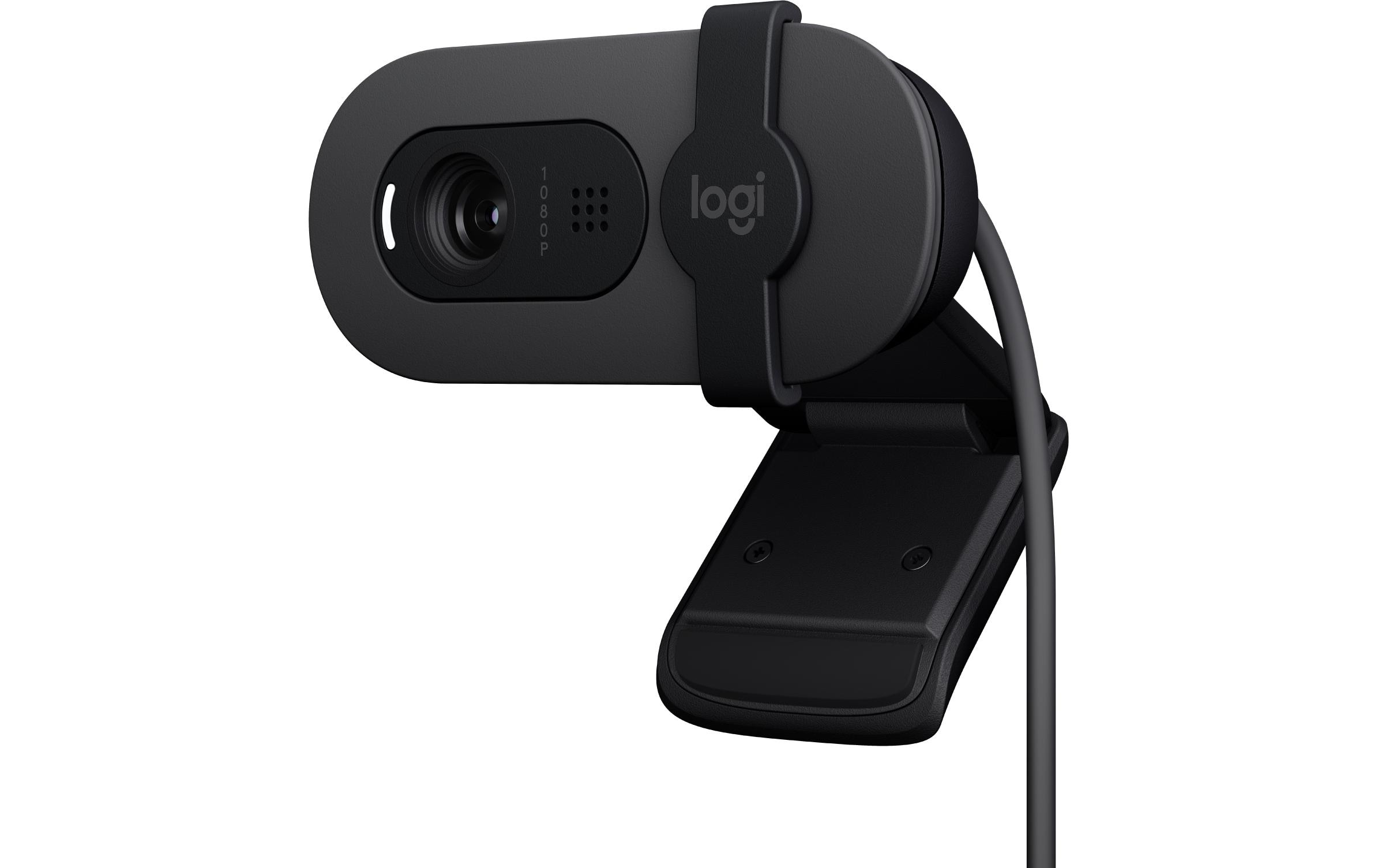Brio 100 GraphiteFull HD-Webcam mit integrierter Abdeckblende
