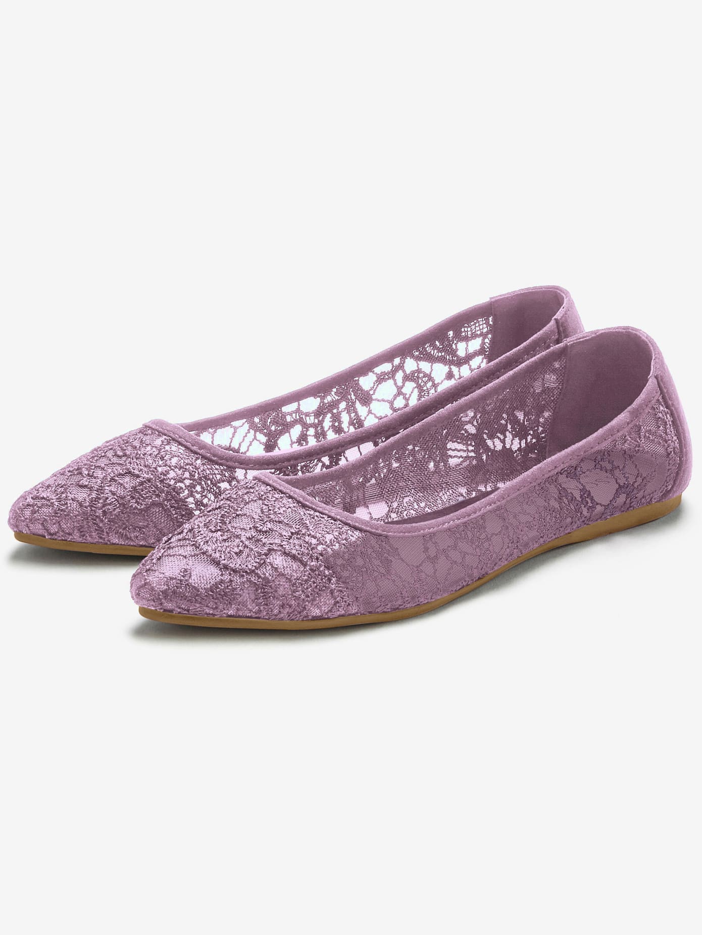 Trotteurs ballerines en dentelle, très confortables et légères