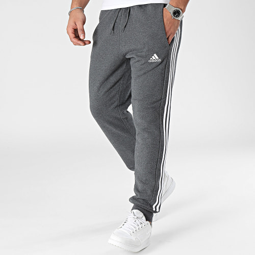 Pantalon Jogging A Bandes 3 Stripes IC9408 Gris Anthracite Chiné