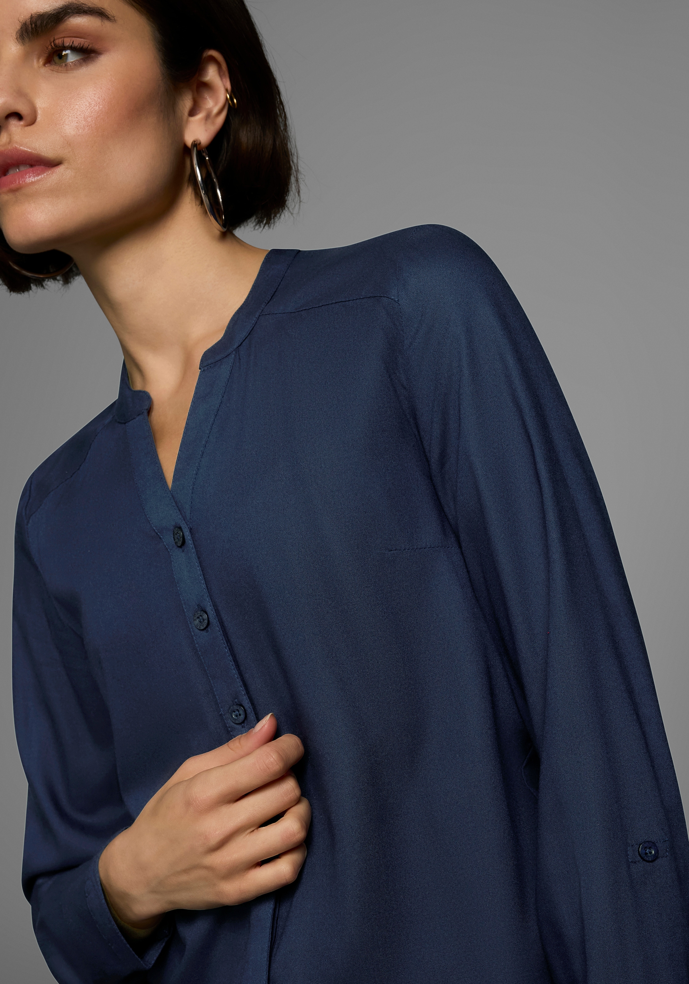 AJC Hemdbluse , aus weich fliessender Viskose
