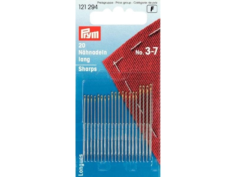 Prym Nähnadel Nr. 3 - 7, Sortiert, 20 Stück Kompakte für alle gängigen Näharbeiten
