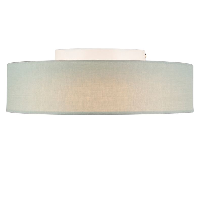 Plafondlamp groen 40 cm incl. LED - Drum LED
