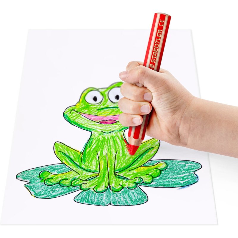Crayon de couleur hexagonal Noris junior, étui