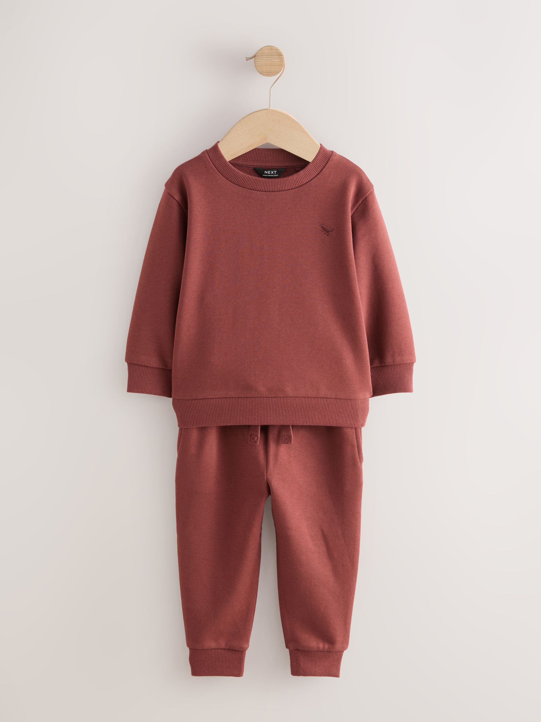 Bordeauxrood - Set met sweatshirt en joggingbroek (3mnd-7jr)