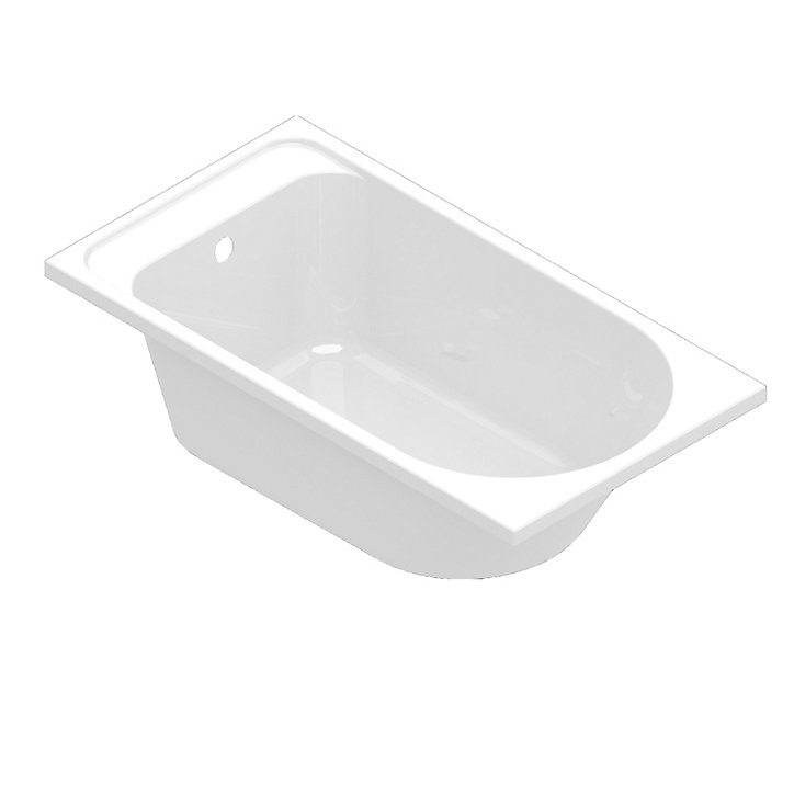 Baignoire droite Cavally L. 140 x l. 70 cm blanc