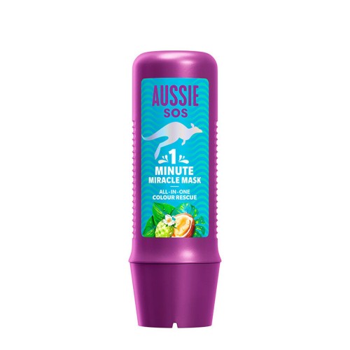 Aussie SOS 1 Minute Miracle Máscara Reparação da Cor 250ml