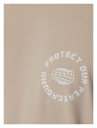 Maillot manches courtes Running Circle Agility Beige