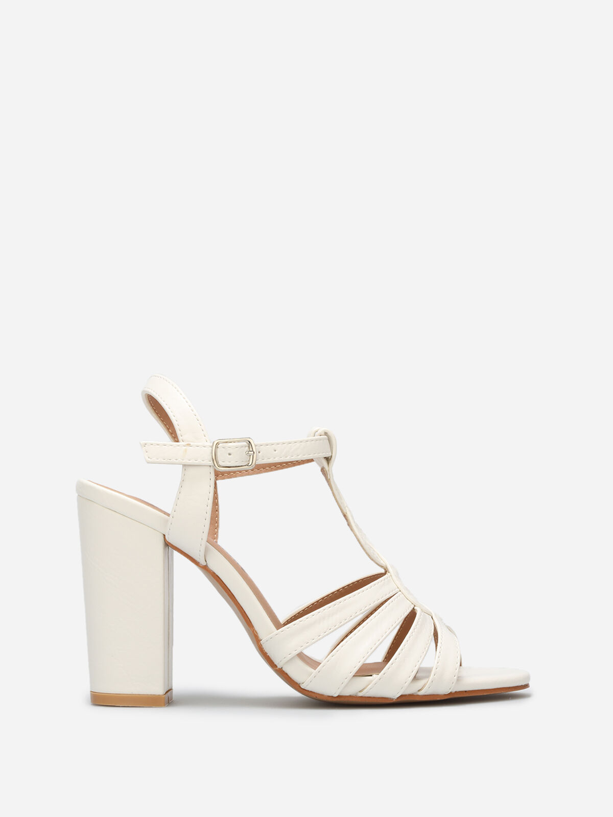 Sandales à brides torsadées- Blanc