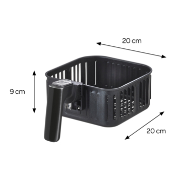 Inventum GF350HLDB - Airfryer - Hetelucht friteuse - 3,5 liter - 1500 watt - Zwart