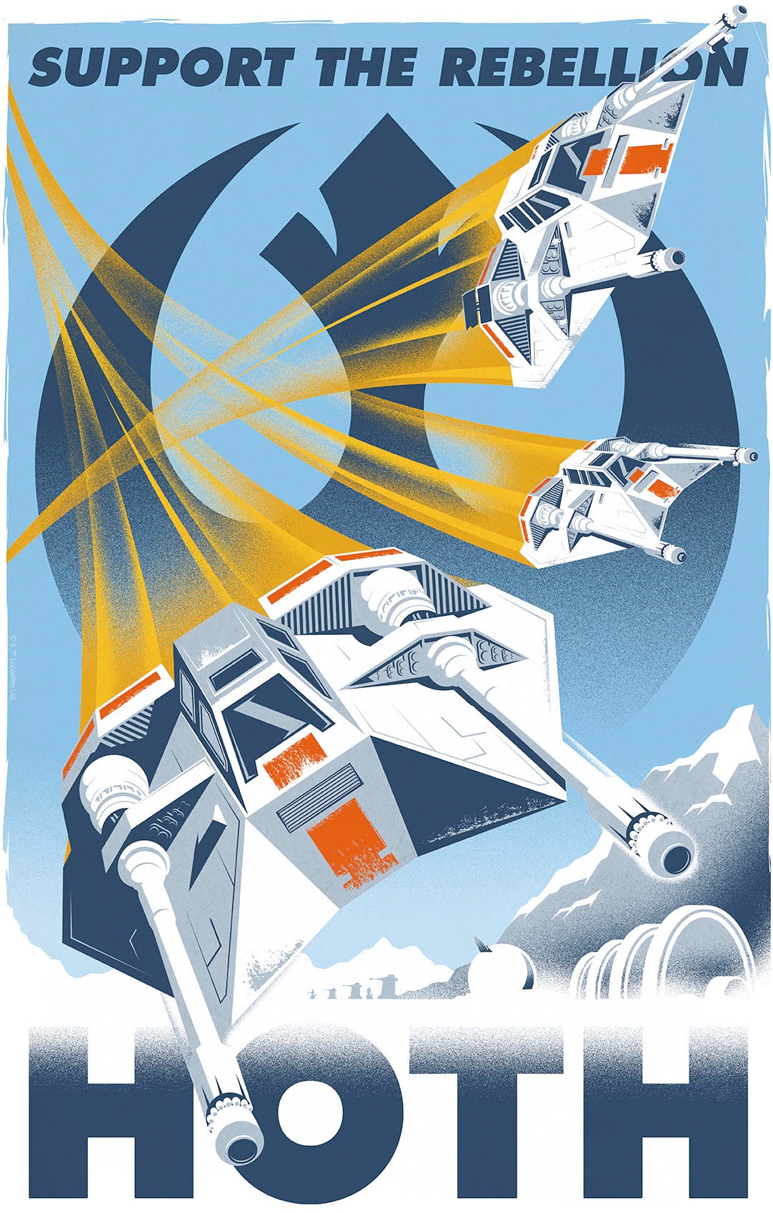 Komar Wandbild »Star Wars Hoth Temporary Headquarter« Disney Set, 1 Stk. tlg. 30 x 40 cm (Breite x Höhe) - Kinderzimmer, Dekoration