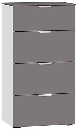 MODUL Kommode - Dunkelgrau / B: 45.0 cm x T: 43.0 cm x H: 87.0 cm